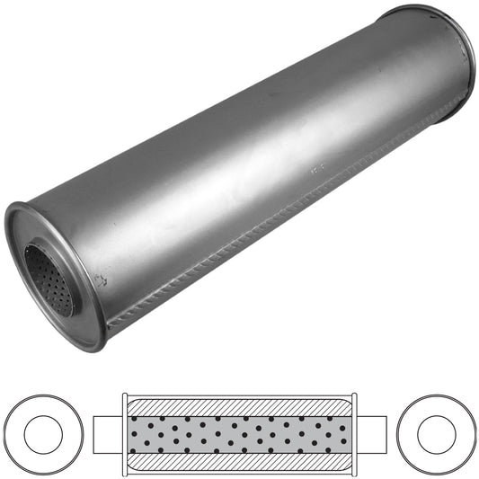 Redback 5" / 7" Chambered Truck Muffler – 44" Long | TR1044500700GP
