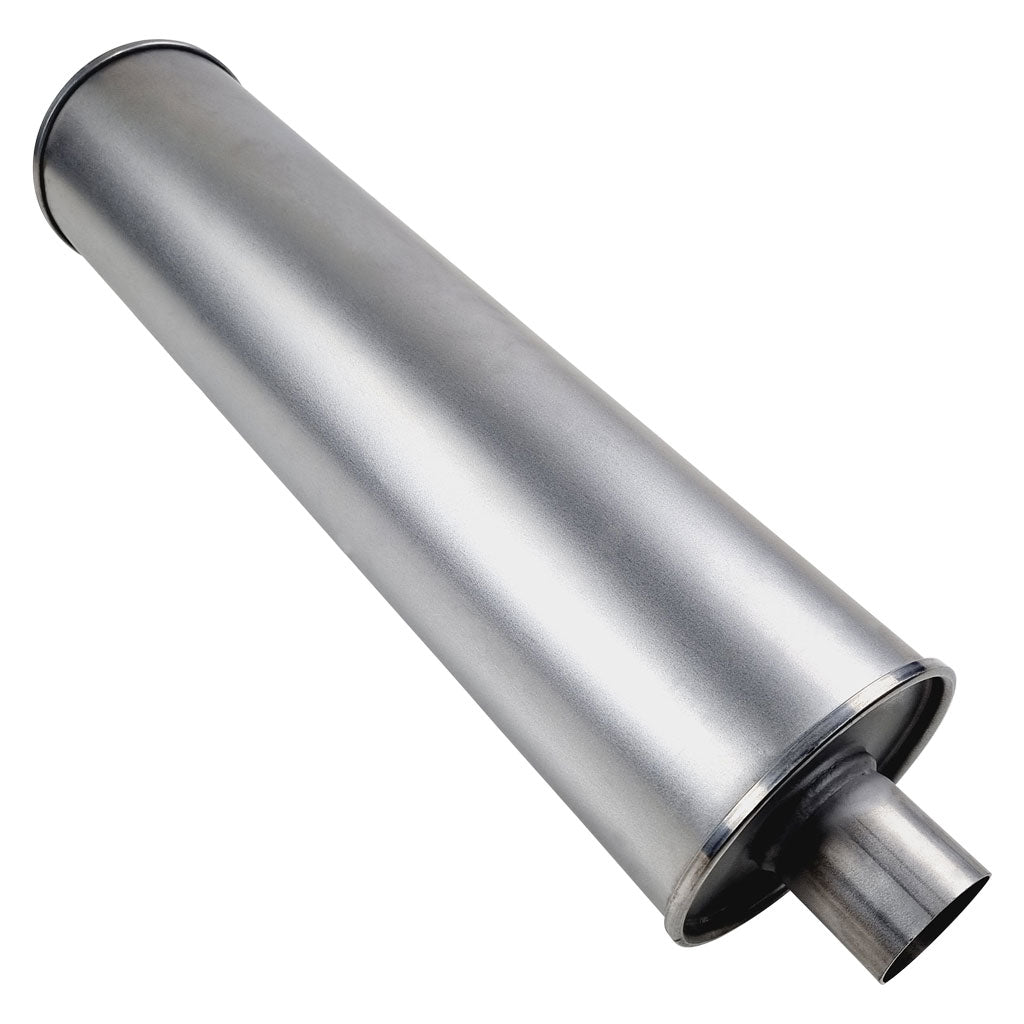 TR624200GPB — 6" ROUND 24" LONG 2" - 2" BAFFLED GLASS PACKED
