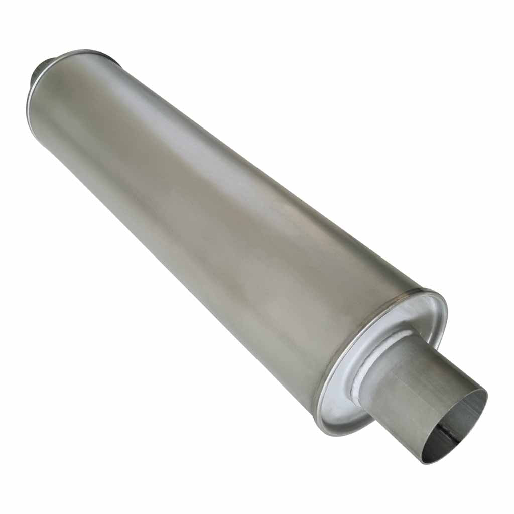 TR624300GPB — 6" ROUND 24" LONG 3" - 3" GLASS PACKED BAFFLED