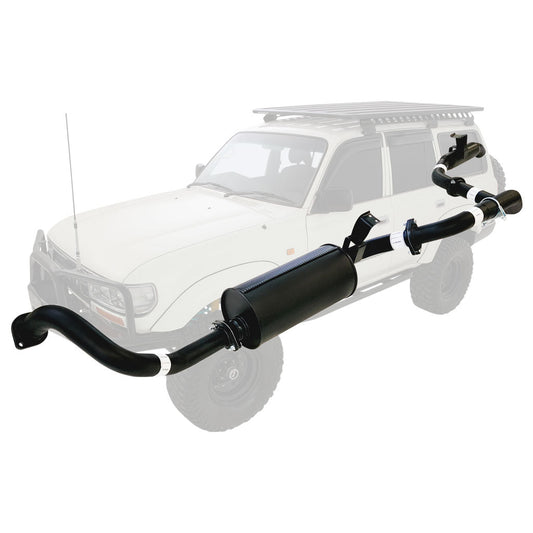 Toyota LandCruiser 80 FZJ80 4.5L Petrol 2.5" Exhaust – Muffler & Hotdog – TY043-MO — TY043-MO