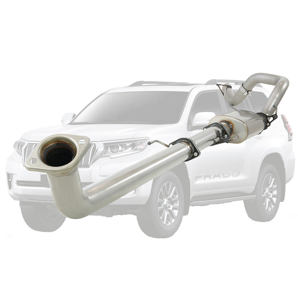 Toyota Prado GUN150R stainless DPF-back exhaust
