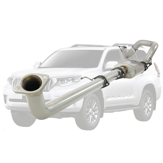 Toyota Prado GUN150R stainless DPF-back exhaust