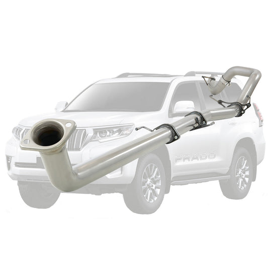 Toyota Prado 150 stainless DPF back pipe TY205-POSS
