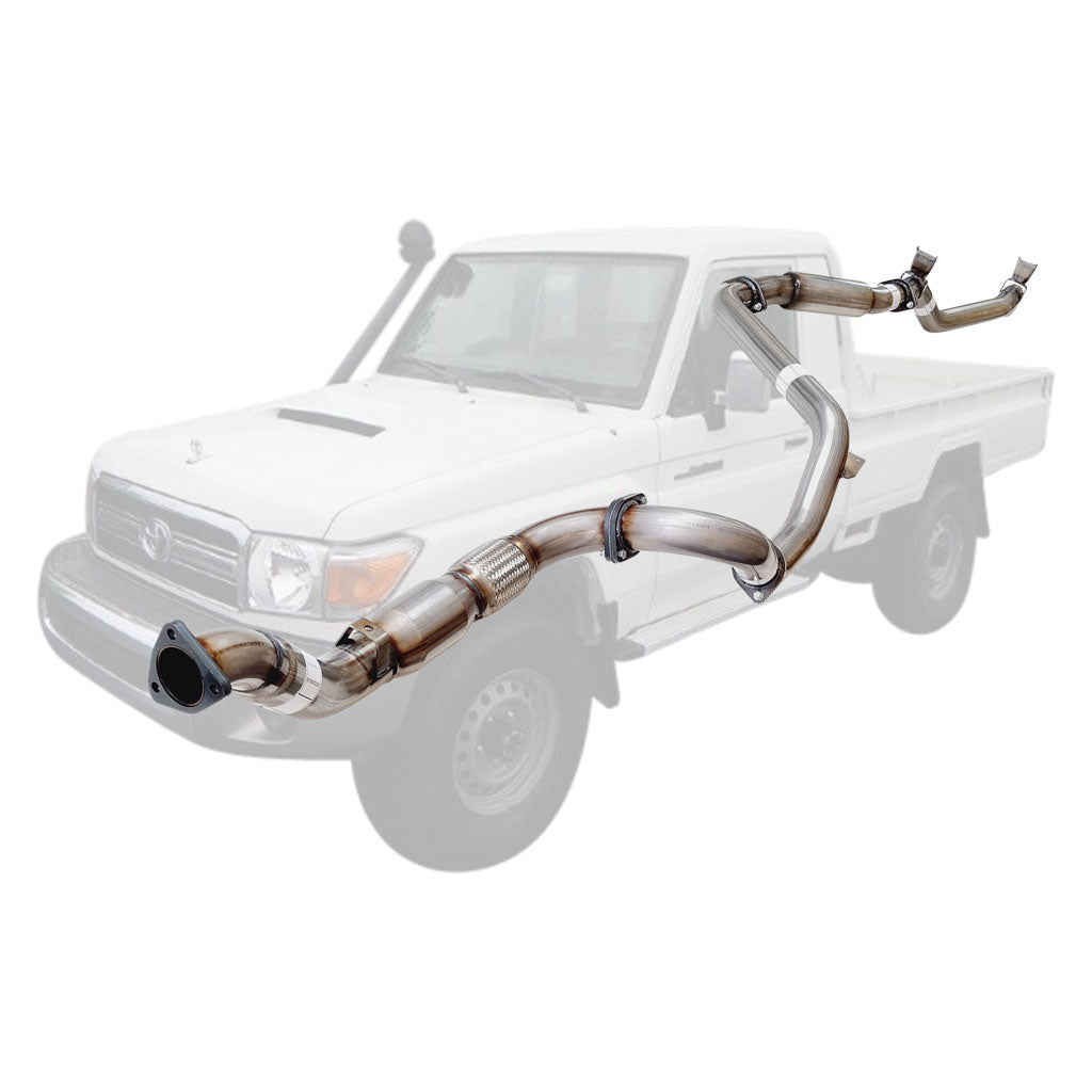 Toyota LandCruiser 79 single cab stainless cat hotdog TY213-HCSS