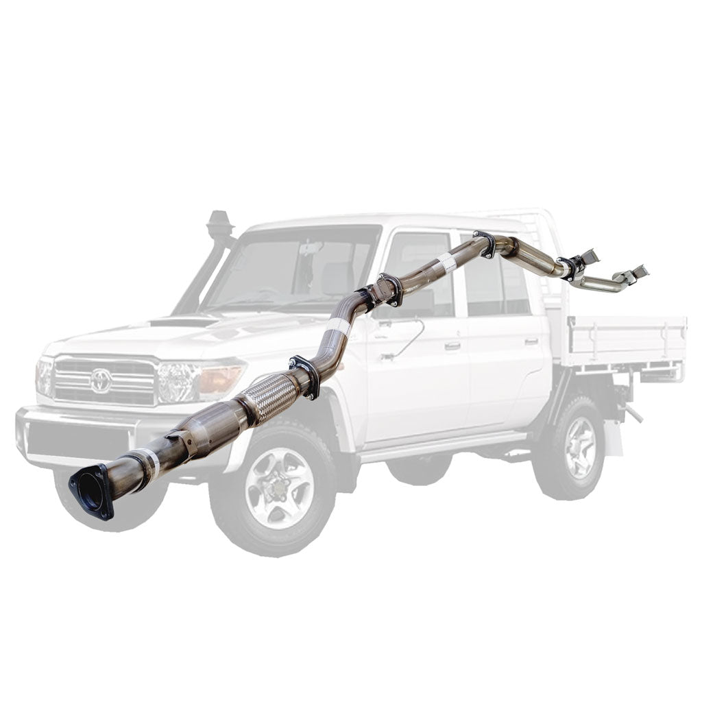 Toyota LandCruiser 79 double cab stainless cat hotdog TY214-HCSS