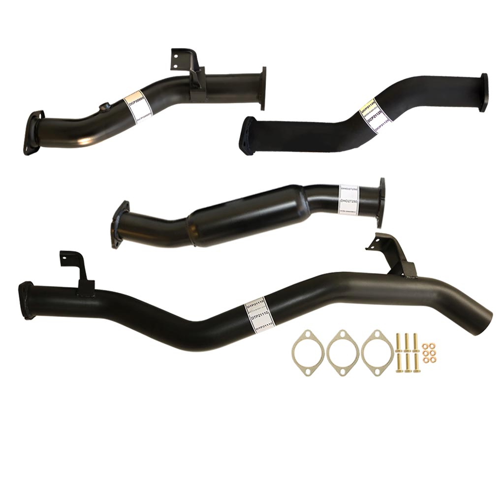 Toyota LandCruiser 79 Series VDJ79 MY17 3" DPF-Back Exhaust System - Aluminised Steel / Hotdog (Quiet)