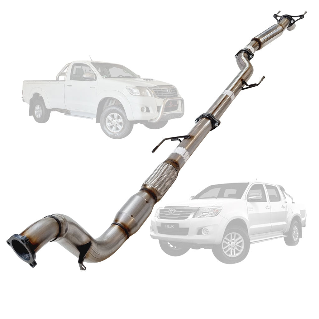 Toyota Hilux KUN16 26 stainless cat hotdog diff dump TY234-HCDSS