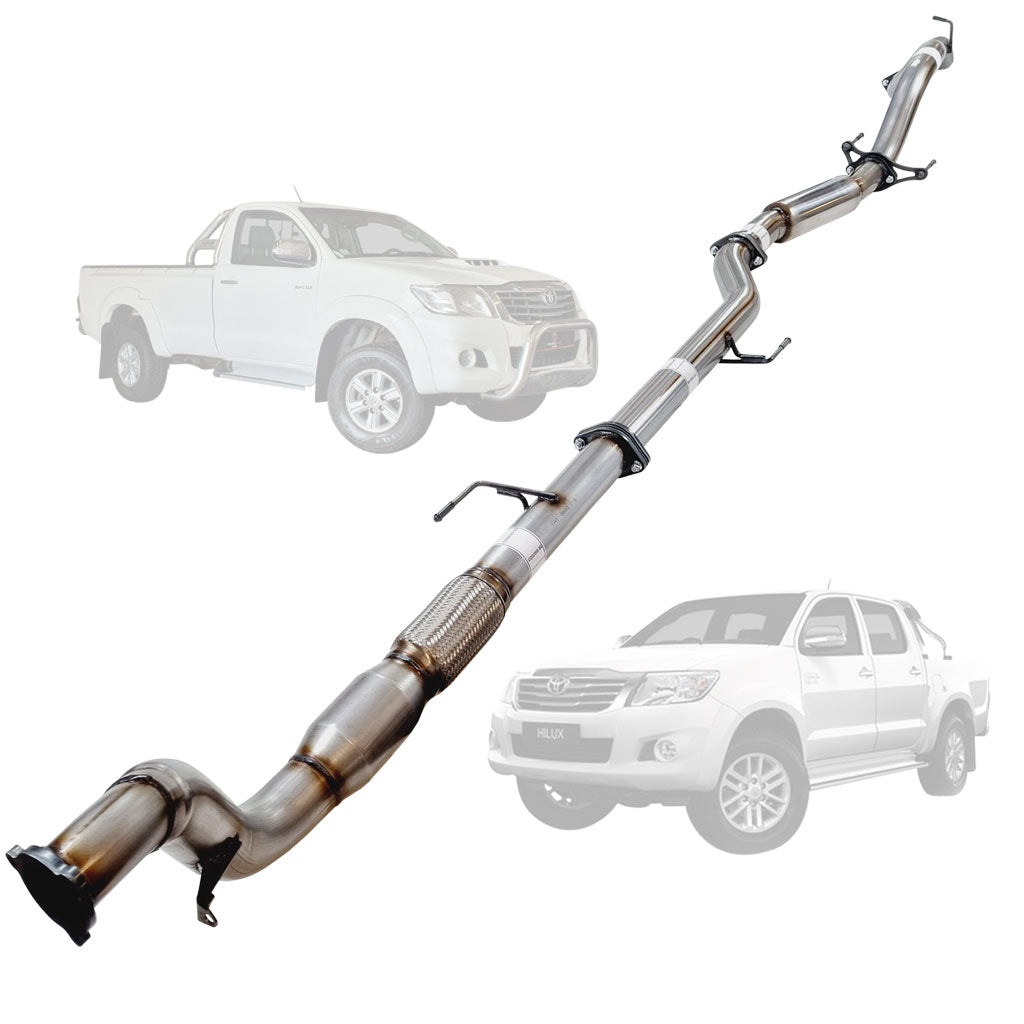 Toyota Hilux KUN16 26 stainless cat hotdog TY234-HCSS