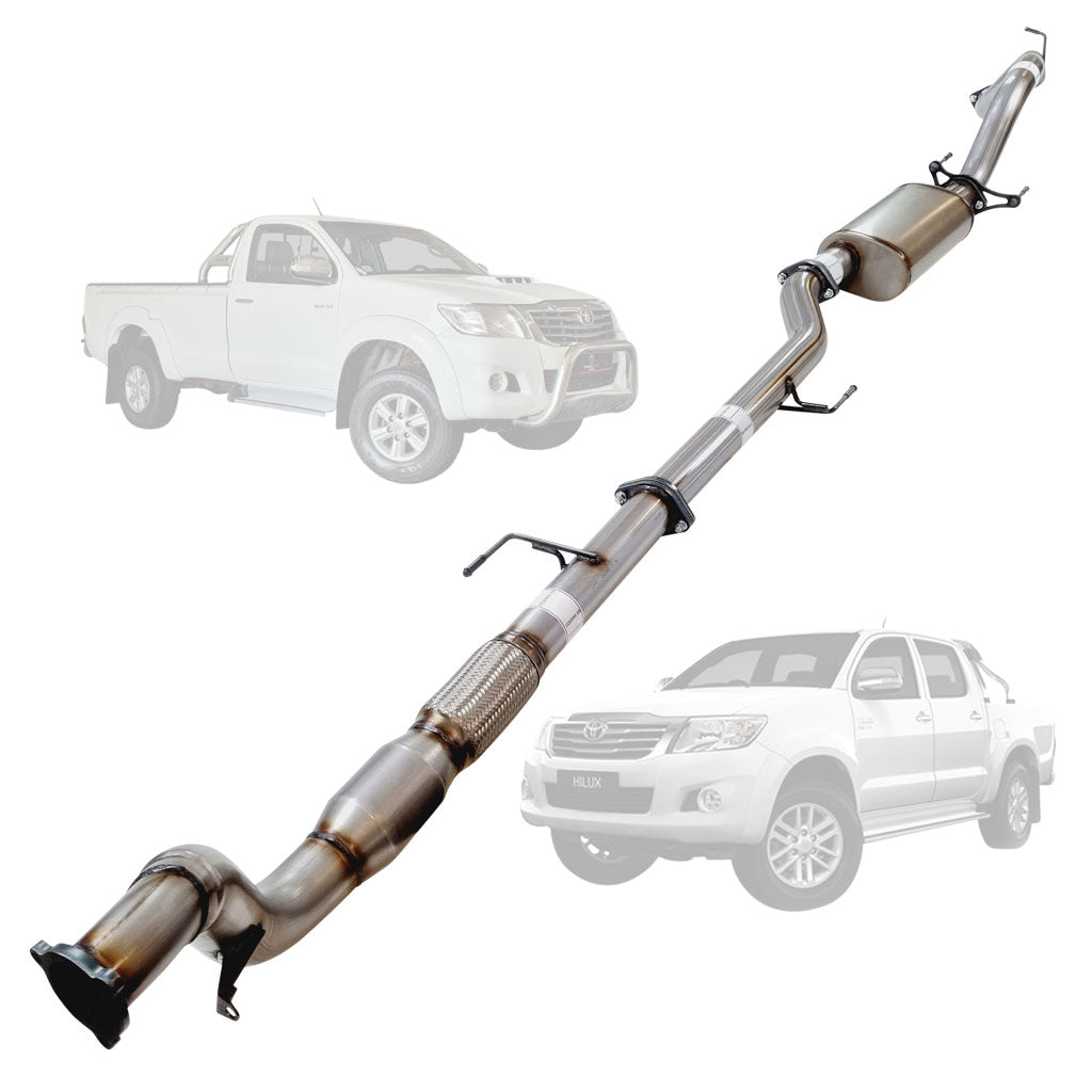 Toyota Hilux KUN16 26 stainless cat muffler TY234-MCSS