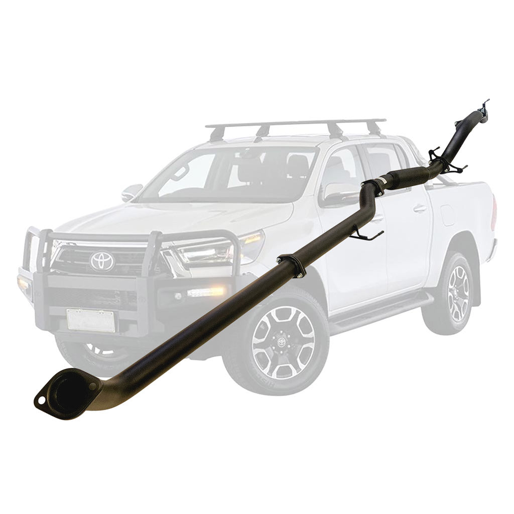 Toyota Hilux N80 2.8L 2015–2025 3" DPF-Back Exhaust System - Aluminised Steel / Hotdog / Normal