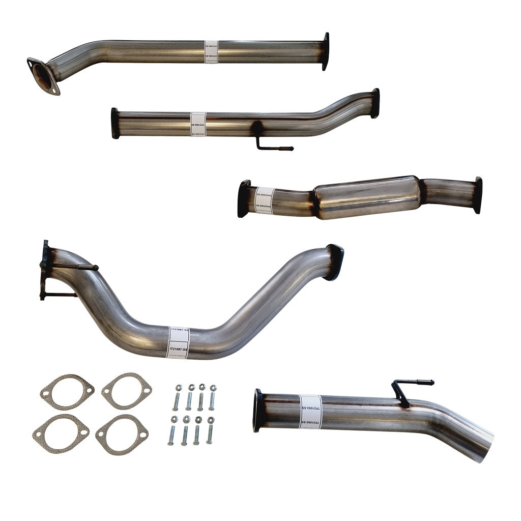Toyota Hilux N80 2.8L 2015–2025 3" DPF-Back Exhaust System - Stainless Steel / Hotdog / Normal