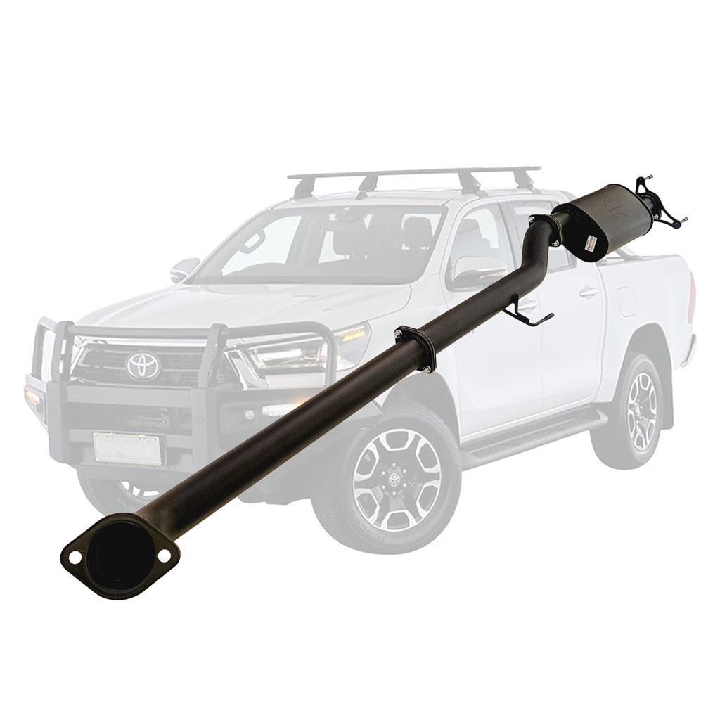 Toyota Hilux N80 2.8L 2015–2025 3" DPF-Back Exhaust System - Aluminised Steel / Muffler / Diff Dump
