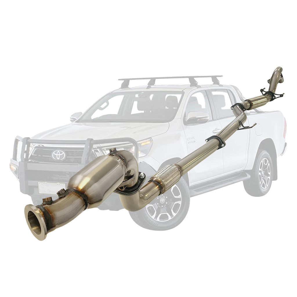 Toyota Hilux N80 2.8L stainless turbo-back exhaust
