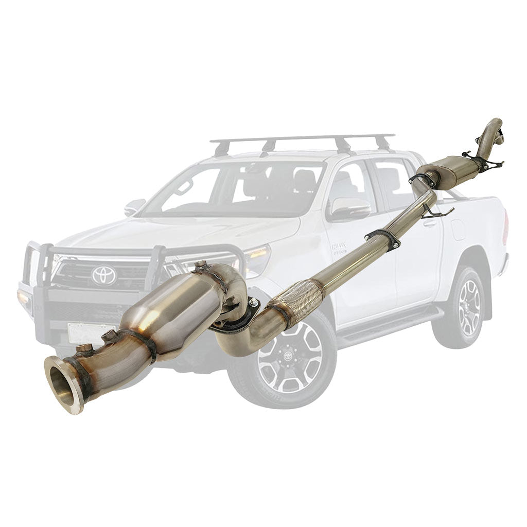 Toyota Hilux N80 turbo back cat muffler TY255-MCSS