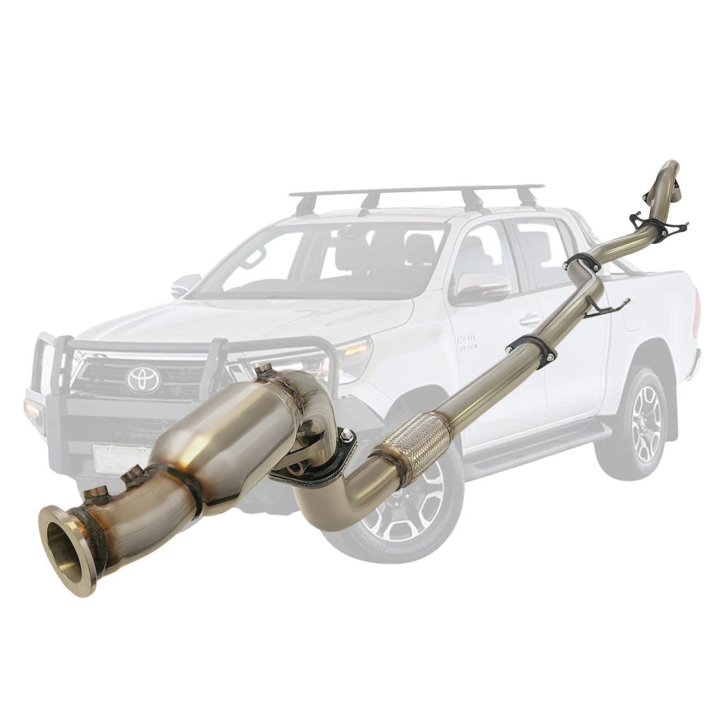 Toyota Hilux N80 turbo back cat pipe TY255-PCSS