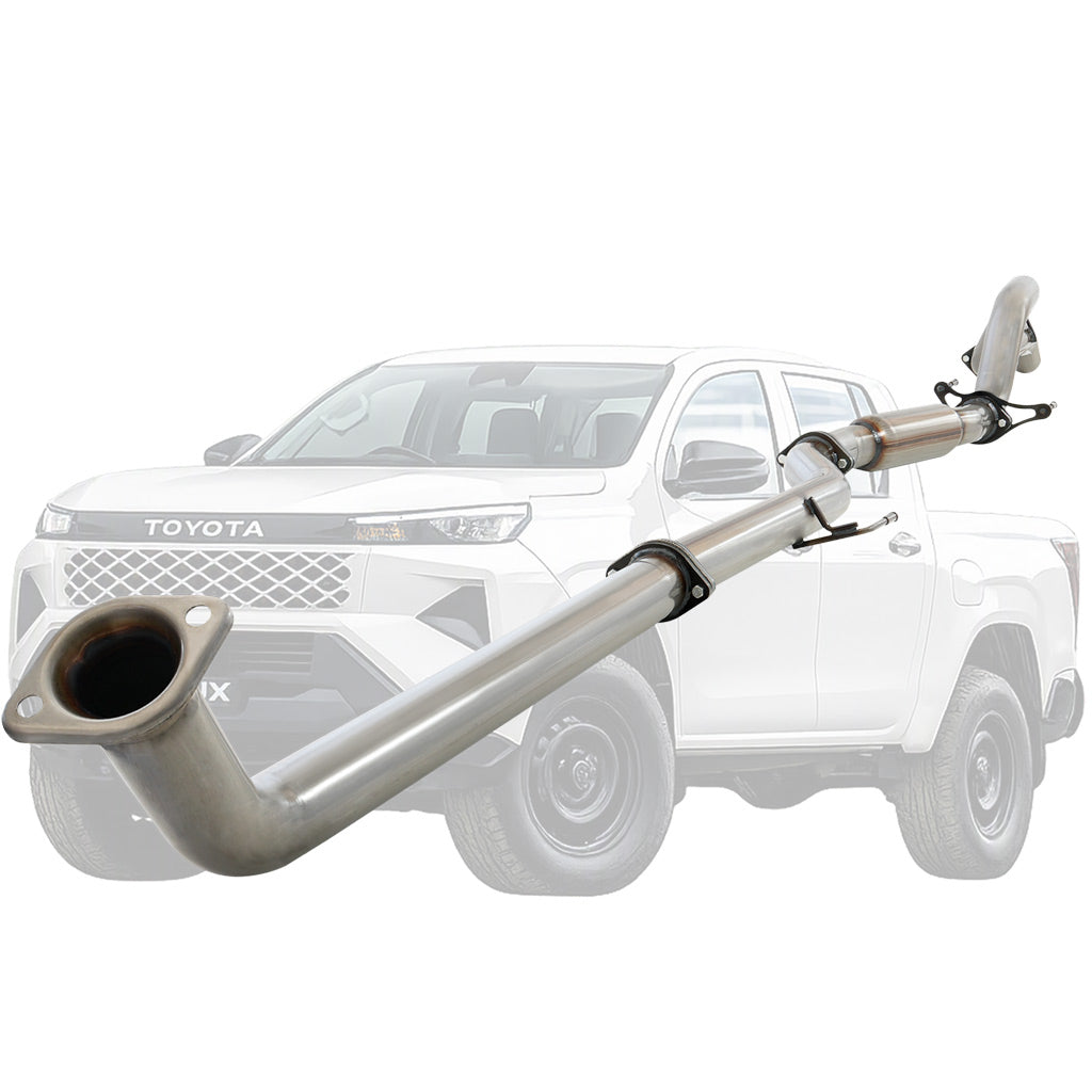 Toyota Hilux N90 stainless DPF back hotdog TY256-HOSS