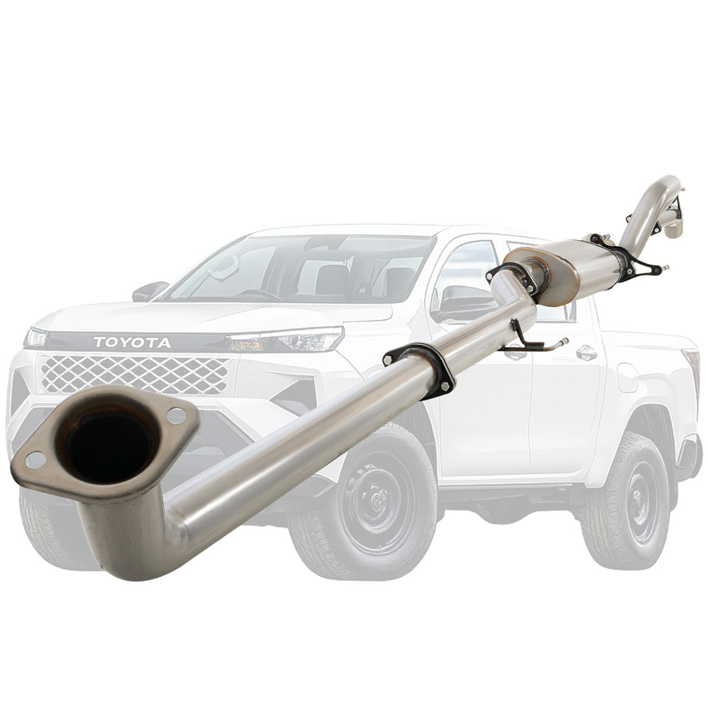 Toyota Hilux N90 stainless DPF back muffler TY256-MOSS