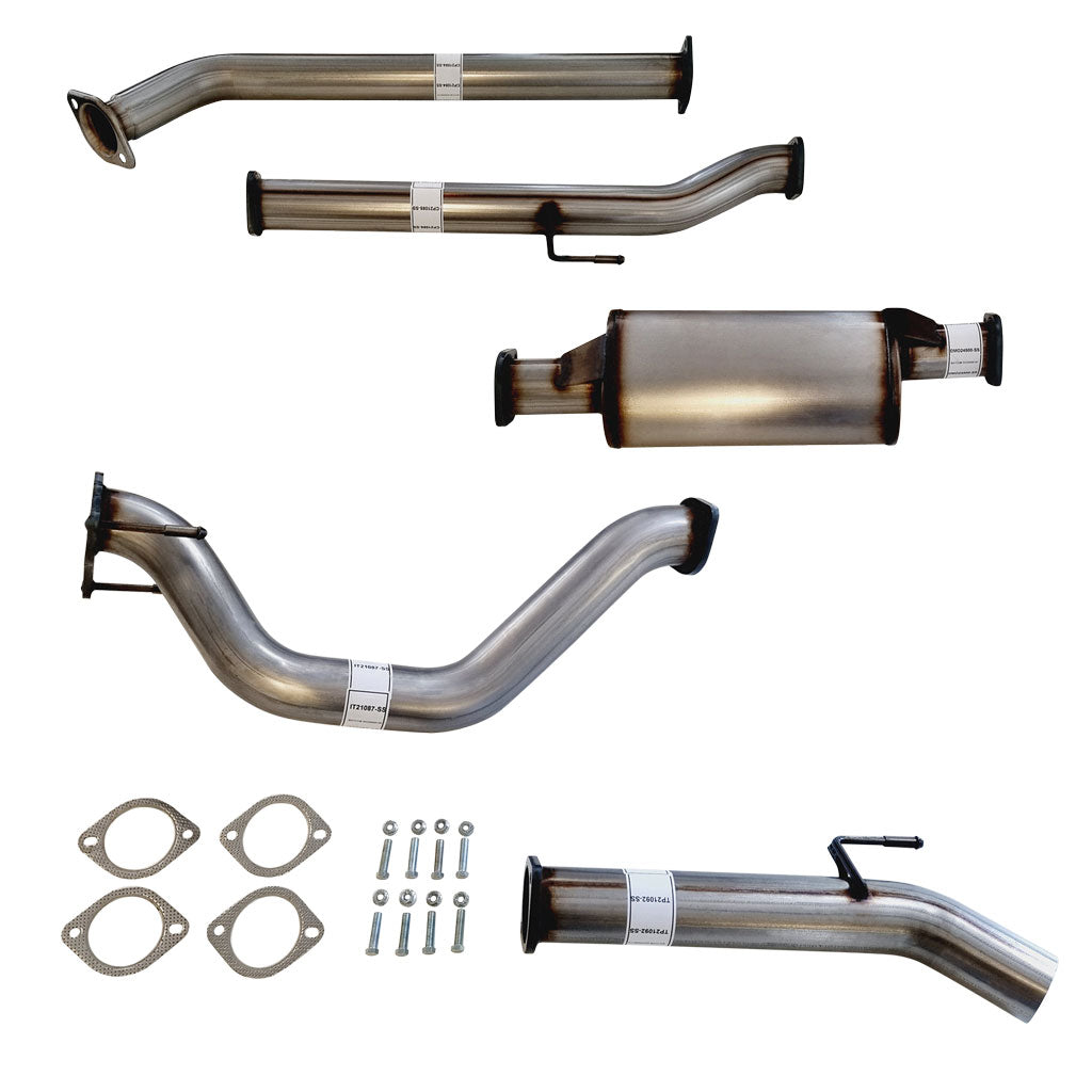Toyota Hilux N80 2.4L 2017 Onwards 3" DPF-Back Exhaust System - Stainless Steel / Muffler / Normal