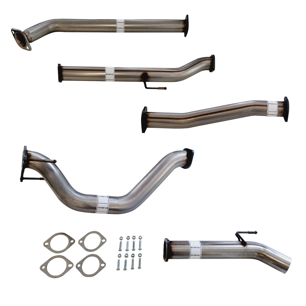 Toyota Hilux N80 2.4L 2017 Onwards 3" DPF-Back Exhaust System - Stainless Steel / Pipe / Normal