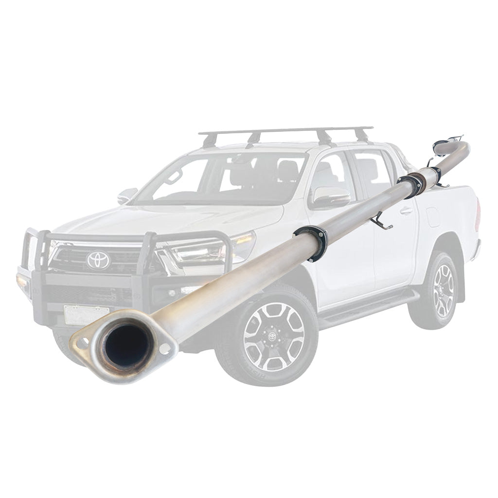 Toyota Hilux N80 3.5 inch stainless DPF-back exhaust