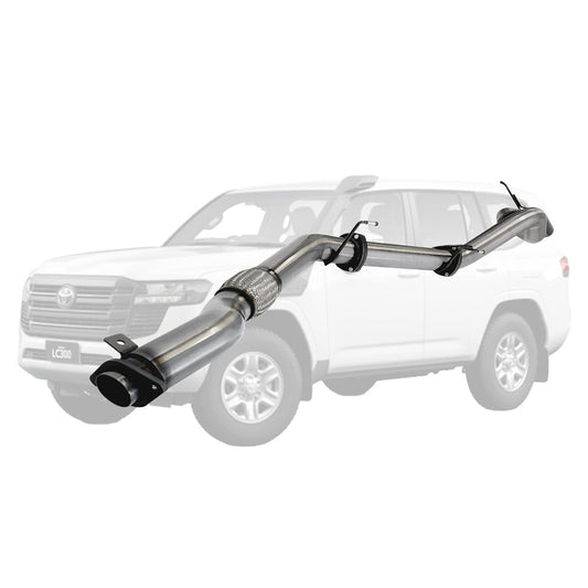 Toyota LandCruiser 300 Series 3.5 inch stainless DPF-back exhaust