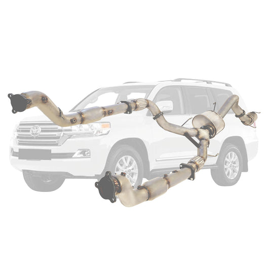 Toyota LandCruiser 200 Series stainless turbo-back exhaust