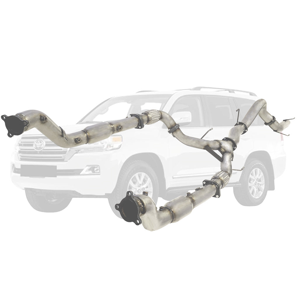 Toyota LandCruiser 200 Series 2016 stainless cats pipe TY434-PCSS