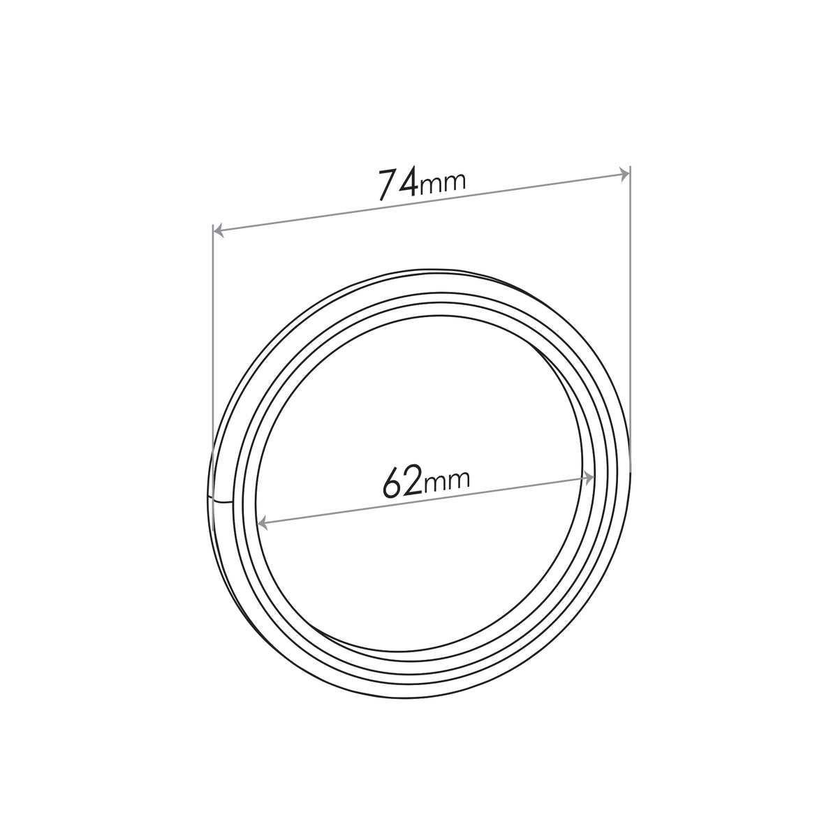 Redback Spiral Wound Ring Gasket – 62mm ID | TYG104