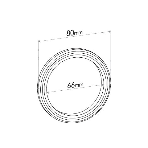 Redback 66mm ID x 80mm OD Spiral-Wound Ring Gasket – 5mm Thick – TYG150