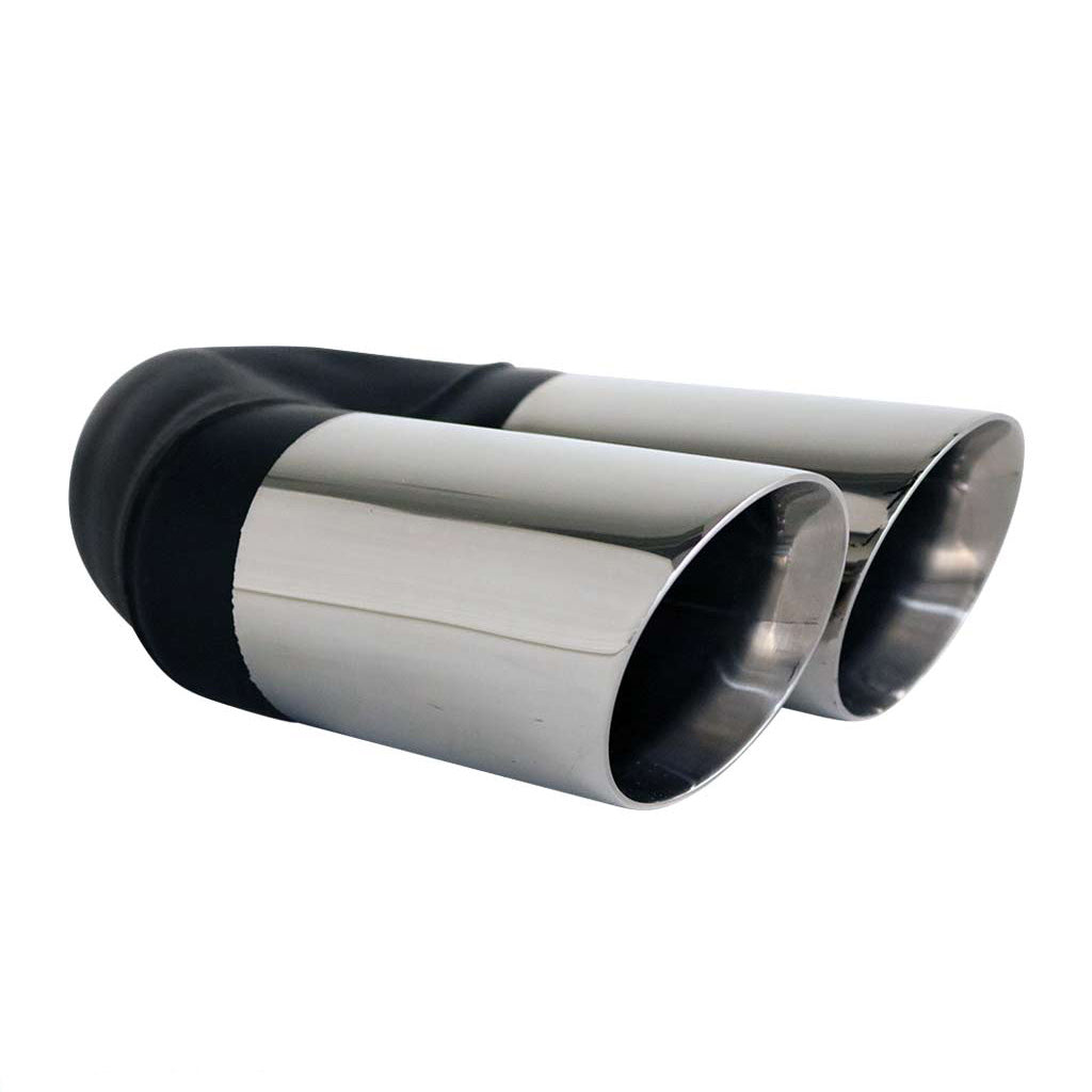 304 stainless dual-outlet exhaust tip