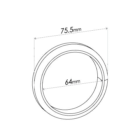 Redback 64mm ID x 75.5mm OD Double-Taper Fibre Ring Gasket – UNG014