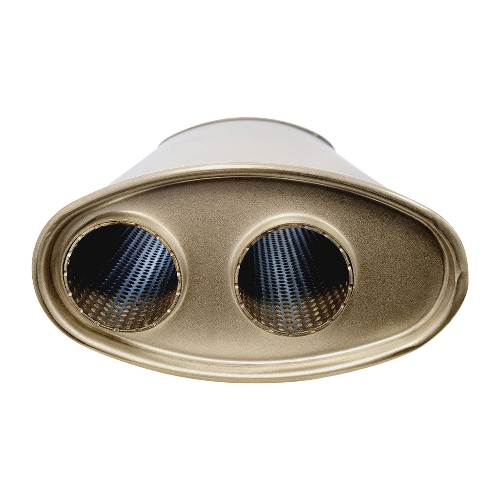 UNX2556 — 8 x 4 x 14"- Ovl- ST-( OO=2"ID x OO=2"ID)- L-E/Gls. (No Nipple)- Twin in x Twin out