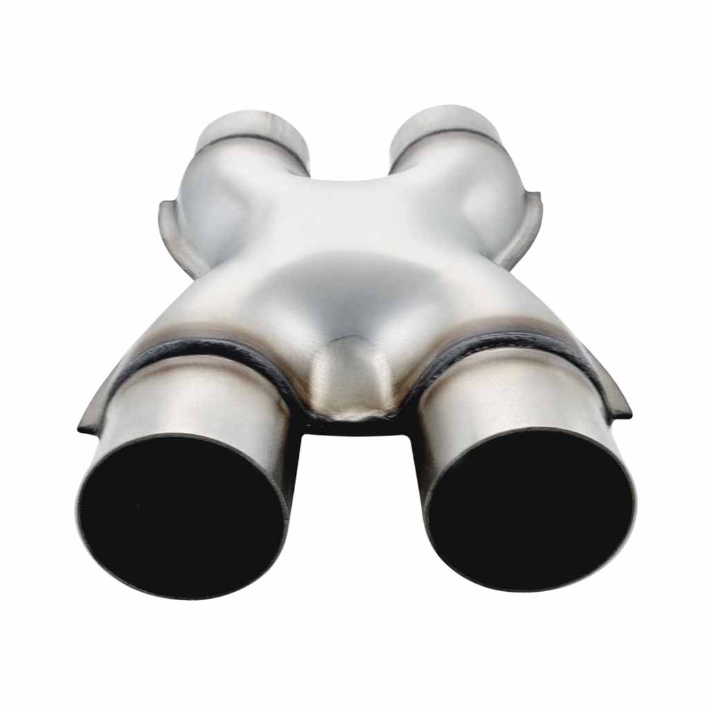 Stainless steel exhaust X-pipe