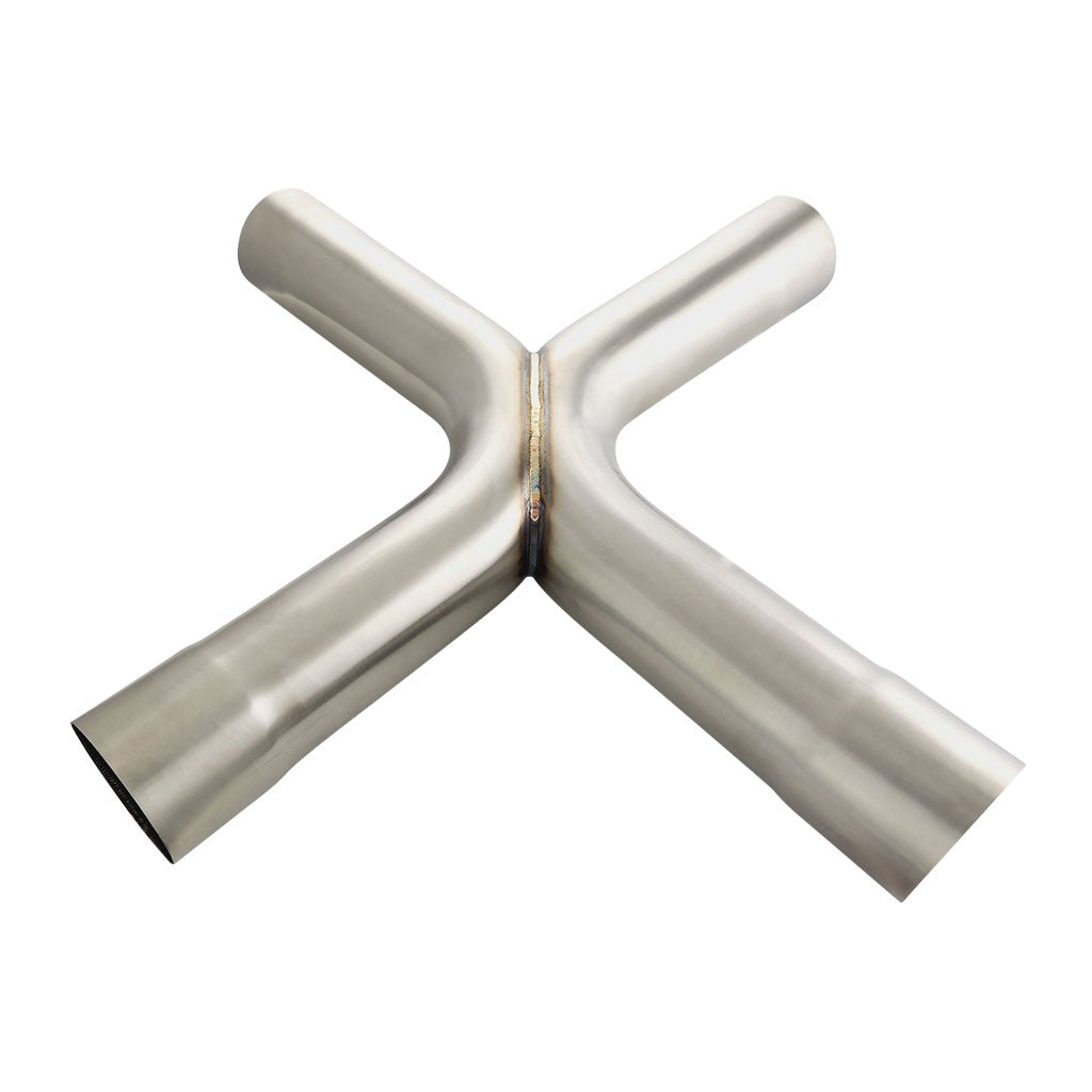 XP300-304B — X-Pipe 3in. (76mm) OD  Stainless 304 Brushed 90 Degree Bends