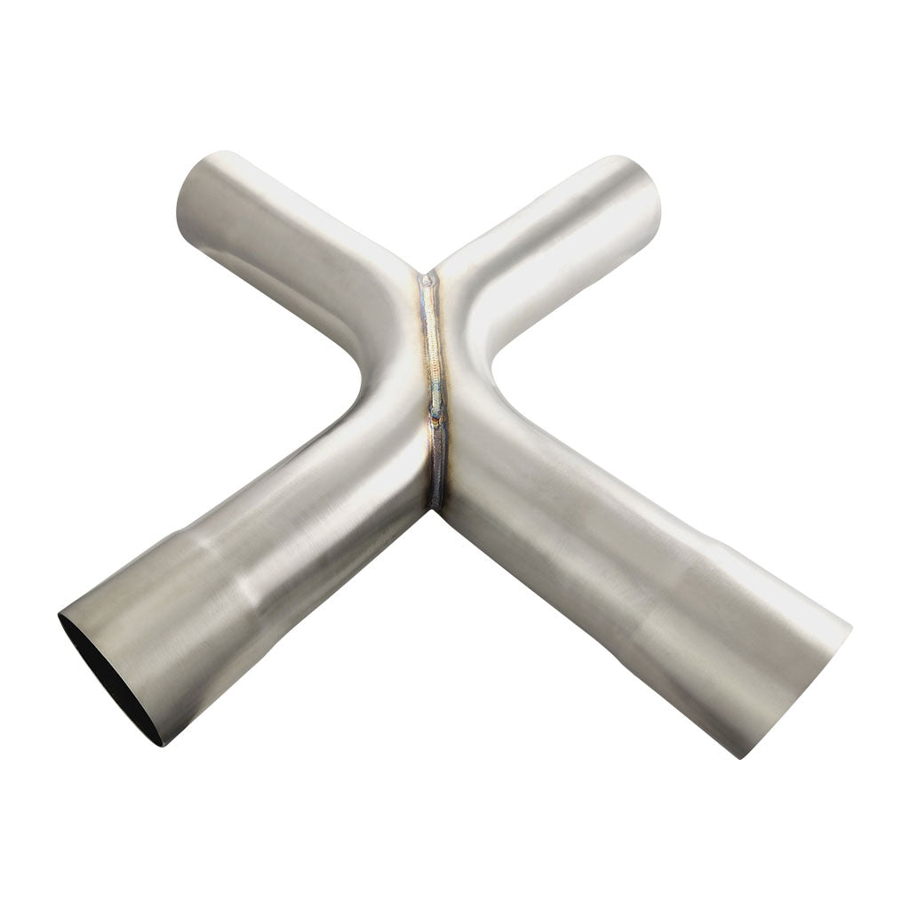 XP350-304B — X-Pipe 3.5in. (89mm) OD  Stainless 304 Brushed 90 Degree Bends