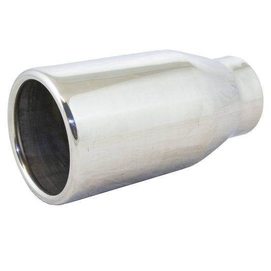 Redback 2" to 3" Rolled-In Straight-Cut Exhaust Tip | Z322