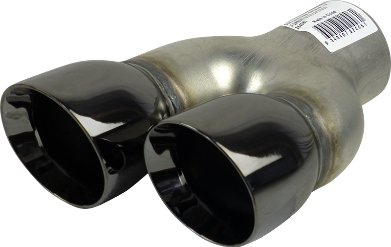 Redback Holden VE Commodore Right-Hand Twin 3" Black Chrome Exhaust Tip | Z645BC