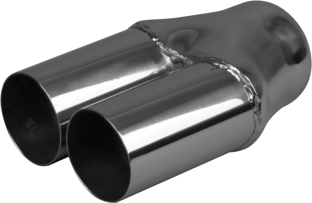 Redback 2 - 3" Inlet Twin Outlet Straight Cut Exhaust Tip | Z710