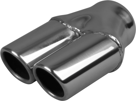 Redback Holden Commodore VT 2 - 3" Inlet Twin Outlet Angle Cut Rolled In Exhaust Tip | Z713