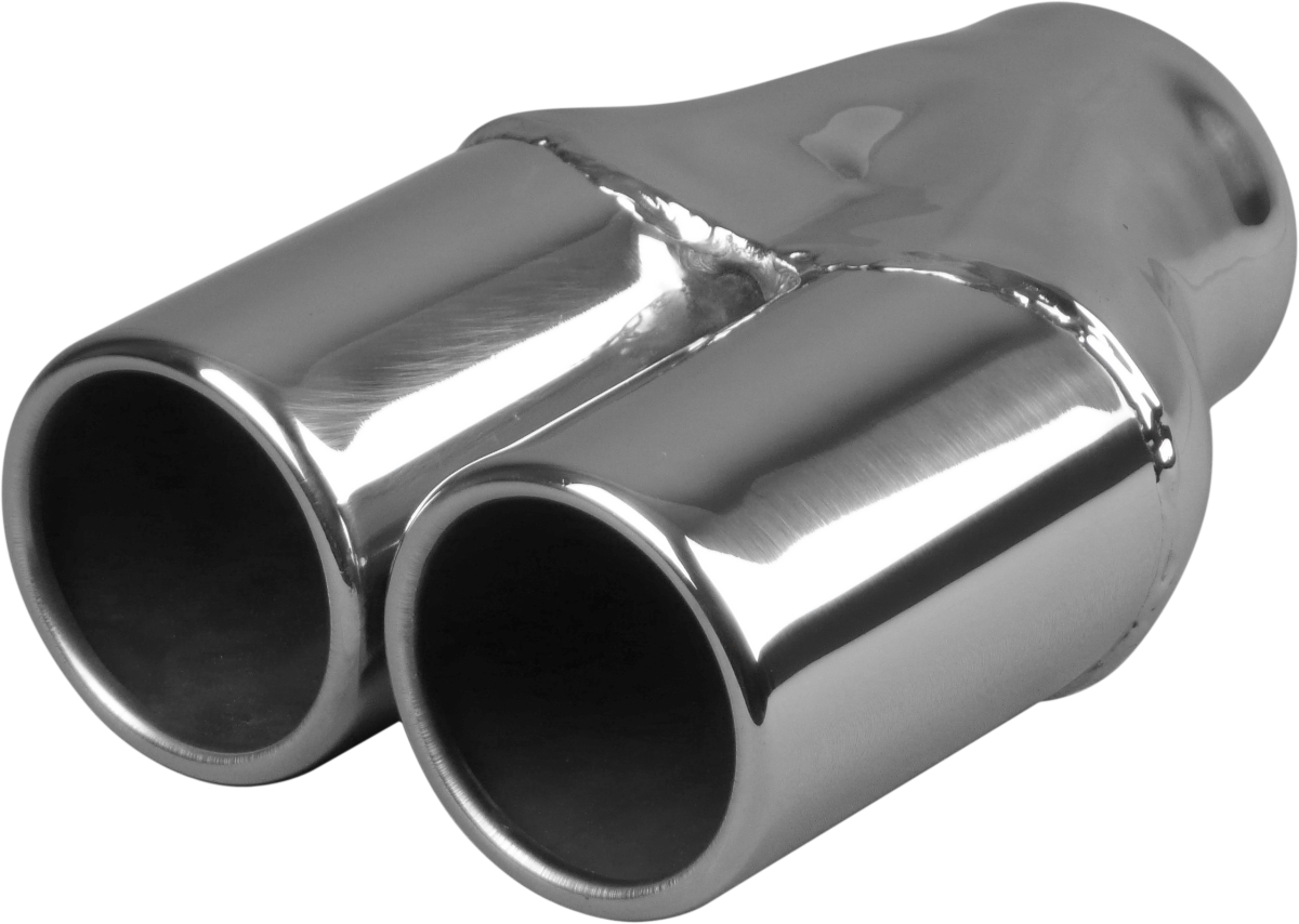 Redback 2–3" Inlet Twin 3" Rolled-In Exhaust Tip | Z721