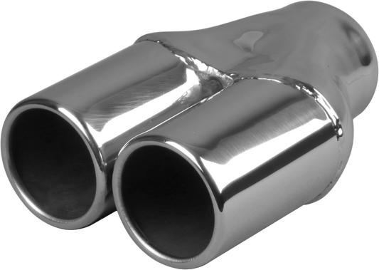 Redback 2–3" Inlet Twin 3" Rolled-In Exhaust Tip | Z721