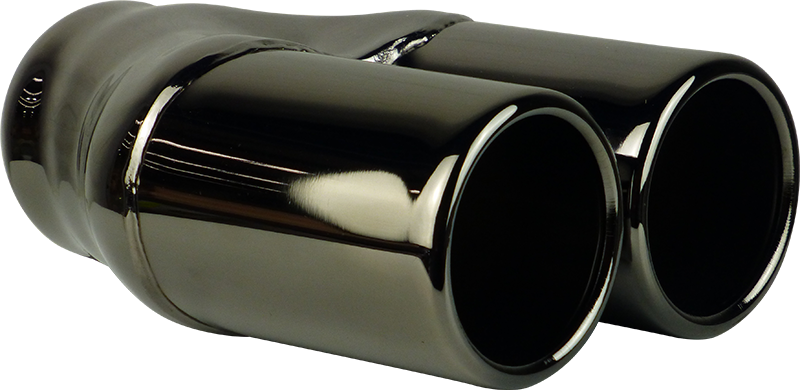 Redback 2–3" Inlet Twin 3" Black Chrome Exhaust Tip | Z721BC