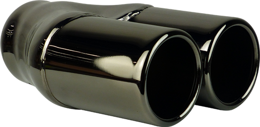 Redback 2–3" Inlet Twin 3" Black Chrome Exhaust Tip | Z721BC