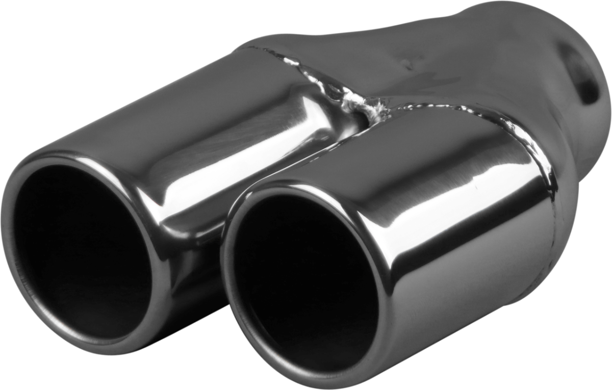 Redback 2–3" Stepped Inlet Twin 3" Rolled-In Exhaust Tip | Z731