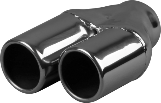 Redback 2–3" Stepped Inlet Twin 3" Rolled-In Exhaust Tip | Z731