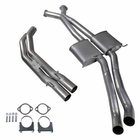 Holden Commodore VT-VZ ute wagon twin 3 inch front mufflers rear tailpipe exhaust - ST133-134TP-3