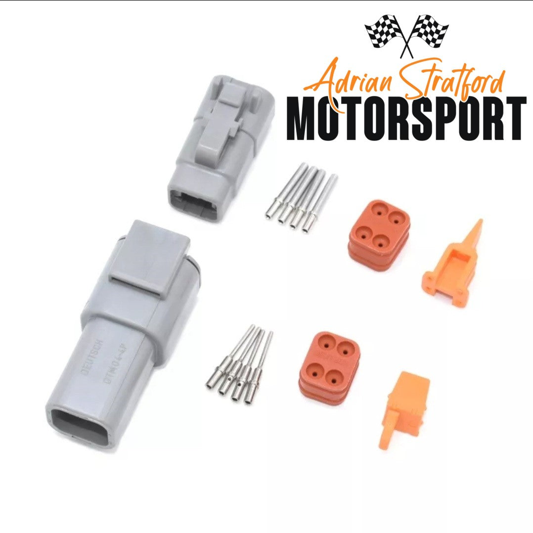 4 pin DTM style connector set with genuine pins